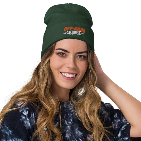 Off-Road Junkie Embroidered Beanie