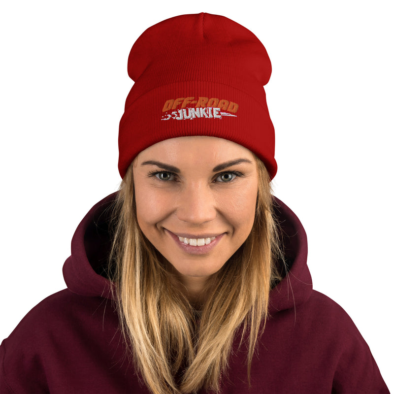 Load image into Gallery viewer, Off-Road Junkie Embroidered Beanie
