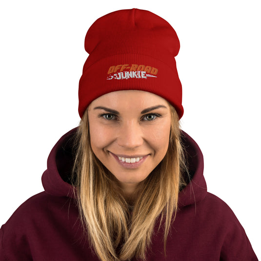 Off-Road Junkie Embroidered Beanie