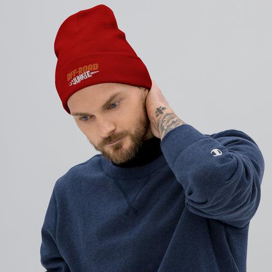 Off-Road Junkie Embroidered Beanie