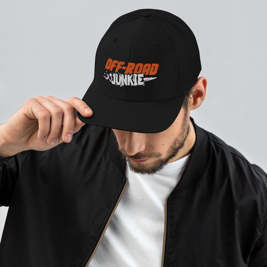 Off-Road Junkie Embroidered Trucker Cap