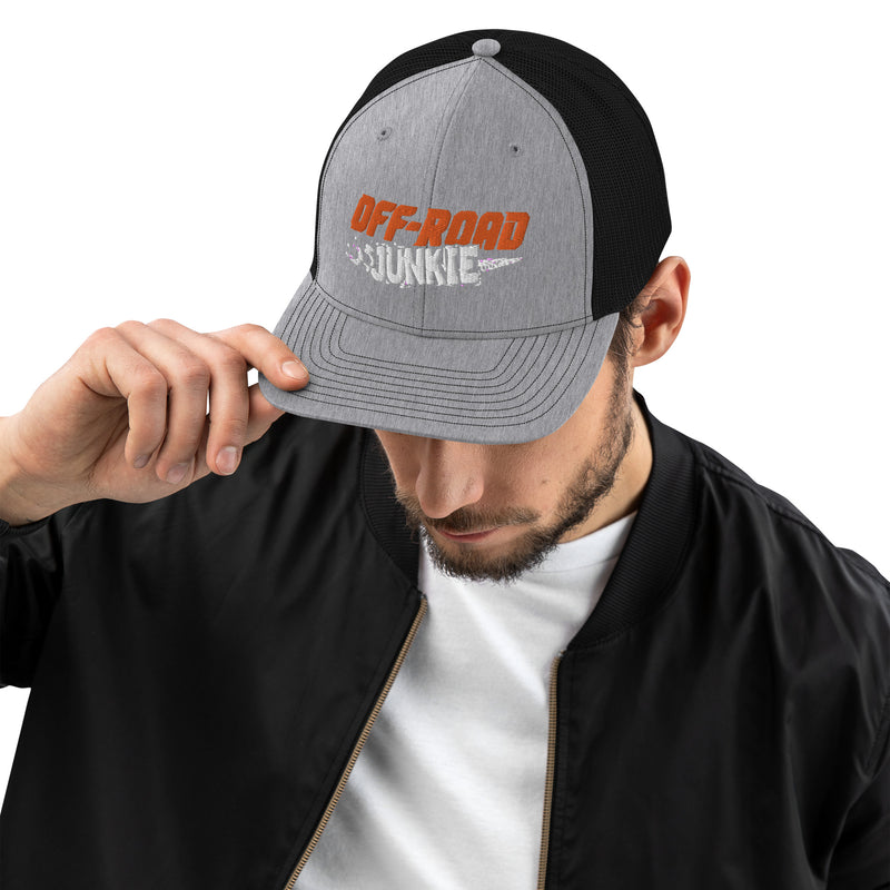 Load image into Gallery viewer, Off-Road Junkie Embroidered Trucker Cap
