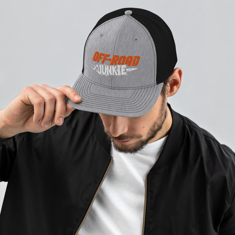 Load image into Gallery viewer, Off-Road Junkie Embroidered Trucker Cap
