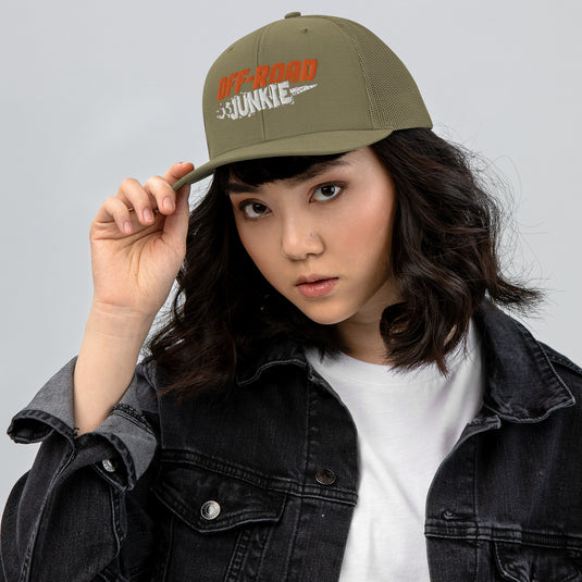 Off-Road Junkie Embroidered Trucker Cap